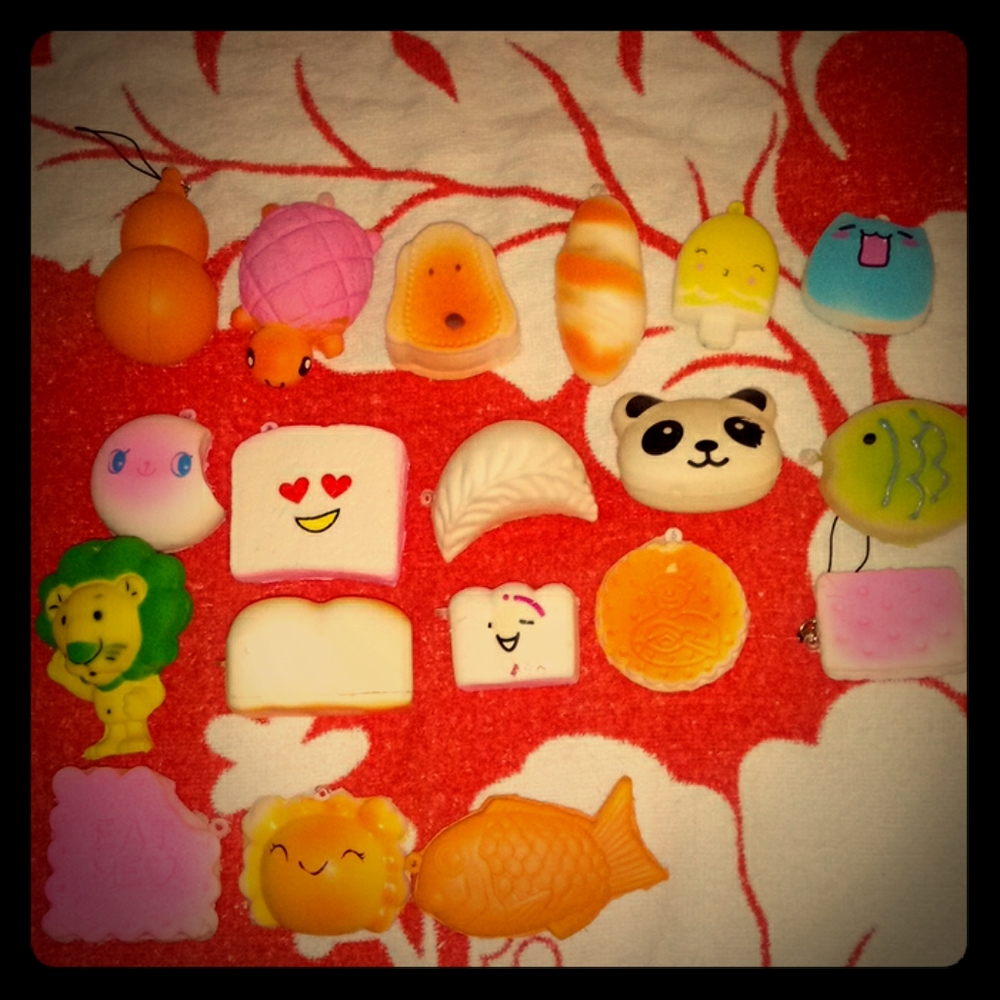 Small squishys ,cute for key chain , bag ,phone